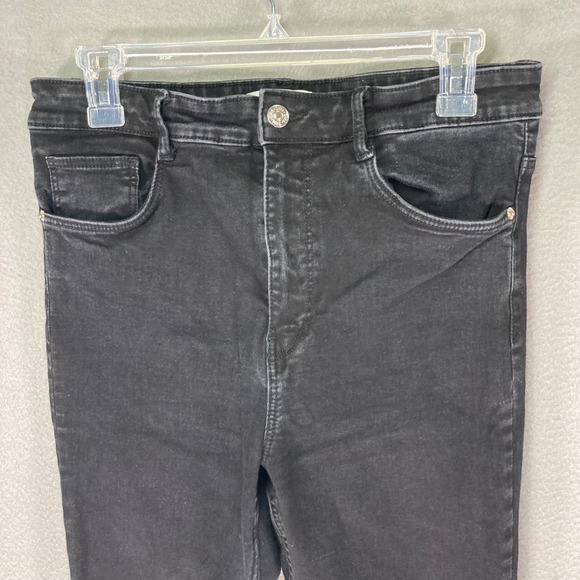ZARA Womens Black High Rise Skinny Jeans Size US 10 EUR 42 MEX 32 - Picture 6 of 10